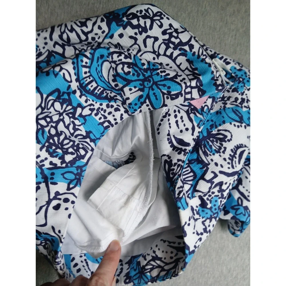 Lilly Pulitzer Skirt 4 Skort Marigold Mini Floral Resort Beach Cruise
